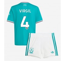 Liverpool Virgil van Dijk #4 Koszulka Trzecia dzieci 2025-26 Krótki Rękaw (+ krótkie spodenki)